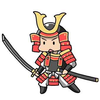 武者 武者 武者,刀,鎧,赤,人のイラスト素材
