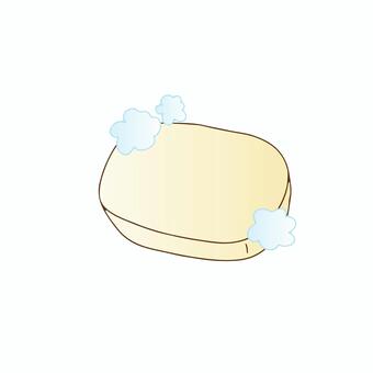 泡石鹸 石鹸,固形石鹸,固形せっけん,お風呂,手洗い,ボディソープ,せっけん台,石けんケース,洗顔フォーム,シンプルのイラスト素材