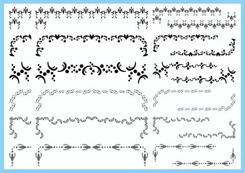 フレーム-20 フレーム-20 フレーム,枠,枠線,飾り,装飾,模様,柄,飾り罫,曲線,なめらかのイラスト素材