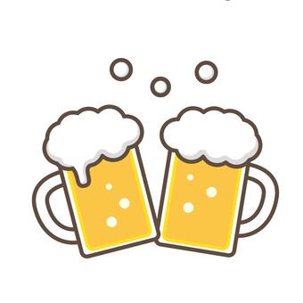 Toast with beer, beer, a mug, alcohol, JPG, PNG and EPS