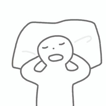 寝る人物イラスト　昼寝　熟睡　眠い　休憩 眠い,爆睡,熟睡,過眠,仮眠,休憩,シエスタ,昼寝,睡眠,人物のイラスト素材