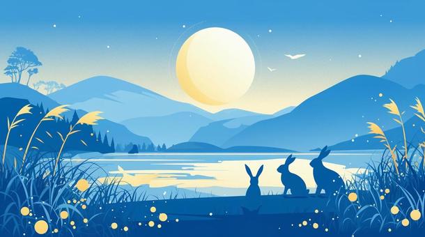 満月のウサギ１