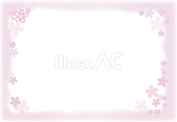桜フレーム 桜,花,フレームのイラスト素材