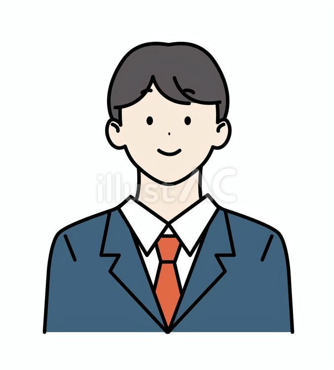 ブレザーの男子高校生 ベクター,人,男の子のイラスト素材