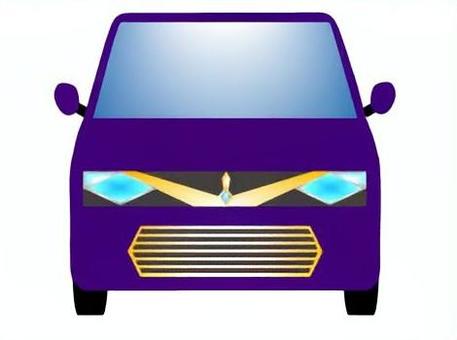 軽自動車99 軽自動車,ミニバン,ワンボックスカー,車,自動車,乗用車,自家用車,挿絵,乗り物,正面のイラスト素材