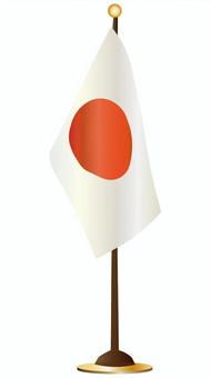 卓上の日本国旗 日本,国旗,日の丸,卓上,シンボルのイラスト素材