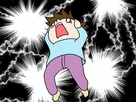 やってしまった時（透過分は人物だけです） 人物,叫ぶ,衝撃,驚く,頭痛のイラスト素材