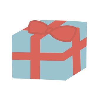 プレゼントボックス(青・ブルー) プレゼントボックス,プレゼント,ギフト,ギフトボックス,箱のイラスト素材