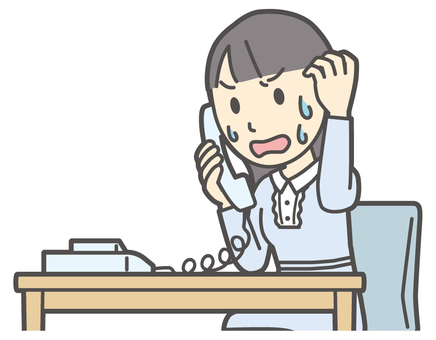  ワンピースお嬢様-037-バスト 電話,びっくり,お嬢様,女性,女の子,オシャレ,人物,かわいい,表情,感情のイラスト素材
