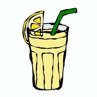 手描きアイコン_レモネード 飲み物,ドリンク,レモネード,アイコン,手描き,シンプル,かわいい,オシャレ,黄色,シリーズのイラスト素材