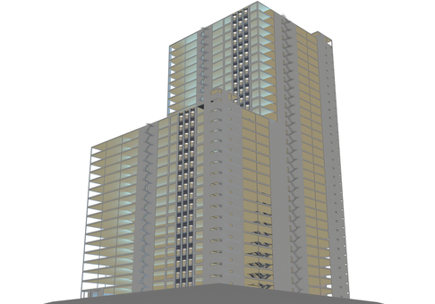 高層ビル ビル,高層ビル,高層,タワー,摩天楼,雑居ビル,商業ビル,オフィスビル,階層,階のイラスト素材