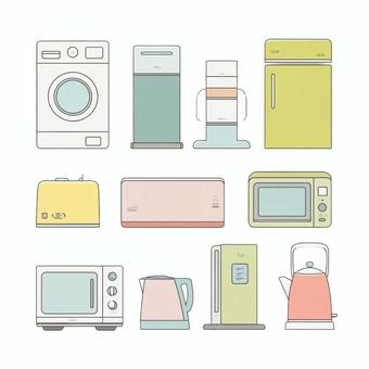 家電イラストセット
