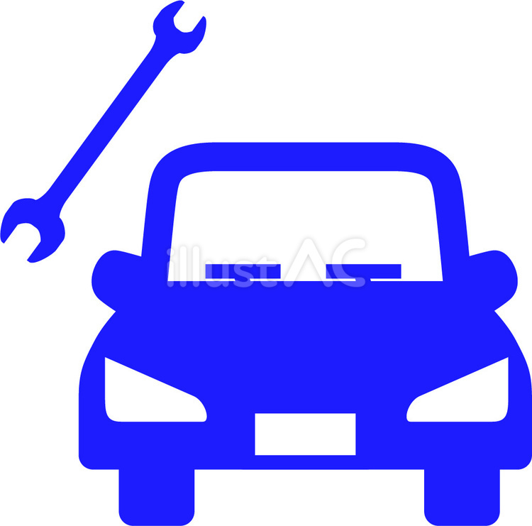 車 車,スパナ,整備のイラスト素材