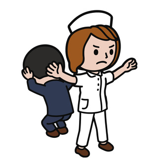 守る人 患者,かばう,守る,防衛,支える,助ける,保護,優しさ,思いやり,仲間のイラスト素材