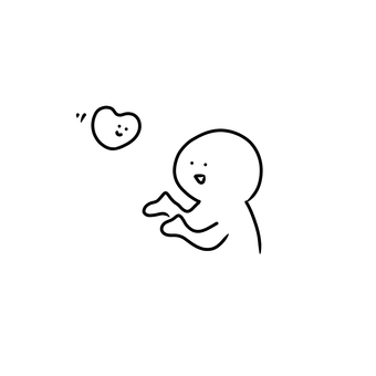 愛を受け取る 愛,愛情,やさしさ,こころ,気持ち,ハート,人,飛ぶ,受け取る,受け止めるのイラスト素材