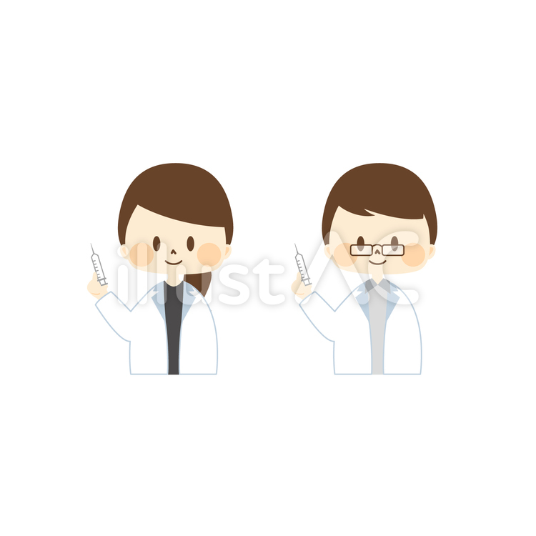 予防接種 予防接種,予防,注射のイラスト素材