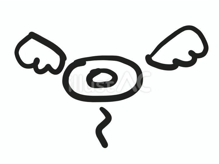 天使のマーク 天使,召される,天国のイラスト素材