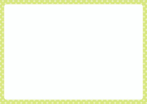 水玉模様のシンプルフレーム04 水玉模様のシンプルフレーム04 春,初夏,フレーム,背景,水玉模様,5月,新緑,グリーン,枠,飾り枠のイラスト素材