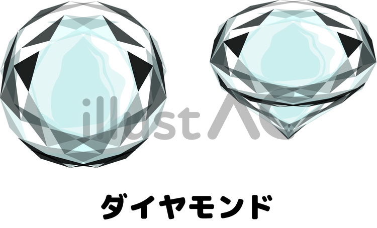 宝石　ダイヤモンド　アクセサリー　原石 宝石,ダイヤモンド,アクセサリーのイラスト素材
