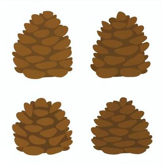 #3445松ぼっくり 松ぼっくり,松かさ,木の実,森の素材,冬の素材,自然素材,ナチュラル,落ち葉,秋の素材,冬のイラスト素材