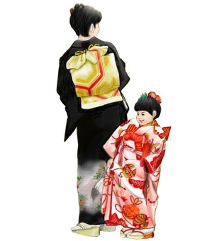 七五山慶典和服親子 七五山慶典和服親子