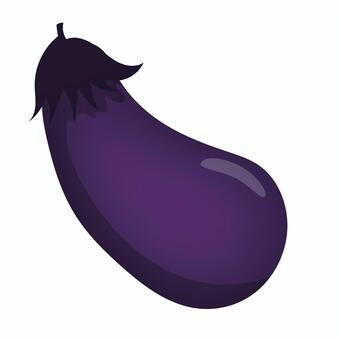 シンプルなナスのイラスト ナス,長ナス,秋ナス,ポリフェノール,水分,味噌汁,漬物,栄養,野菜,ビタミンのイラスト素材
