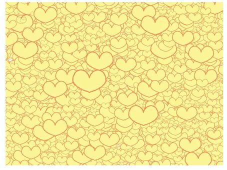 模様 模様,柄,ハート,pop調,手描き,素材,商用可,無料,フリーのイラスト素材