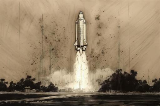 Illustration, space shuttle, space, vehicle, 