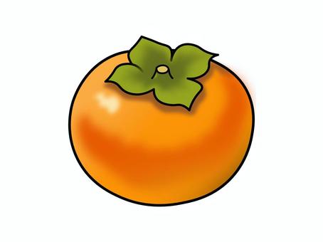 柿 くだもの,植物,木の実,柿,秋のイラスト素材