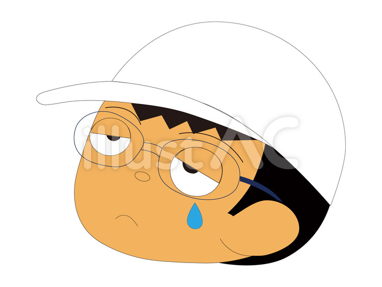涙がぽろり なみだ,泣く,半べそのイラスト素材