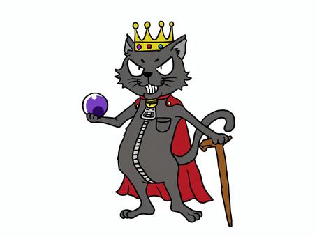 Illustration, cat, animal, king, 