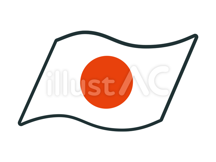 日本の国旗アイコン 日本,国旗,アイコンのイラスト素材
