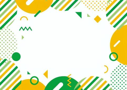 Pop geometric pattern / green frame background, JPG, PNG and AI Pop geometric pattern / green frame background, , JPG, PNG and AI