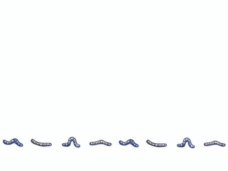 シャクトリムシの飾り シャクトリムシ,幼虫,虫のイラスト素材