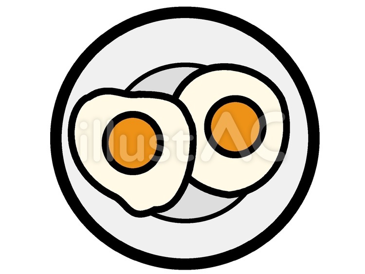 目玉焼きアイコン アイコン,食器,皿のイラスト素材
