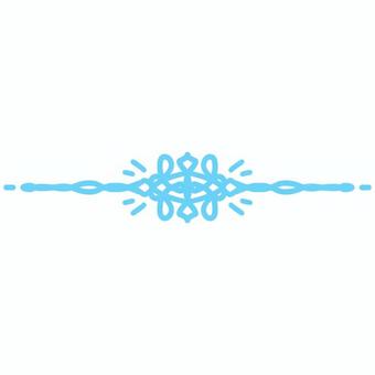 水色で描いた不思議な結び目のあしらい 結び目,水色,あしらい,イラスト,手描き,手描きイラスト,シンプル,飾り,線画,マークのイラスト素材