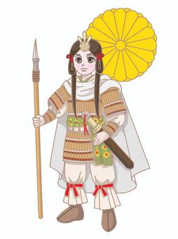 大和武尊 男性,古代,日本,皇族,倭建命,古事記,日本書紀,皇子のイラスト素材