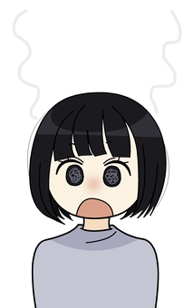 Illustration, people, shock, smoke, 