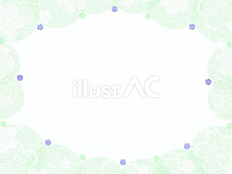 爽やかな桜水玉 桜,フレーム,花びらのイラスト素材