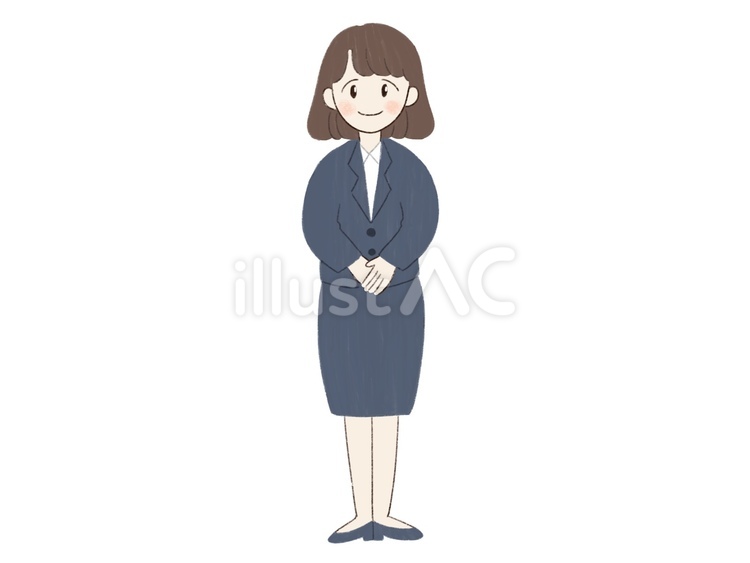 新入社員(女性) ビジネス,新入社員,入社のイラスト素材