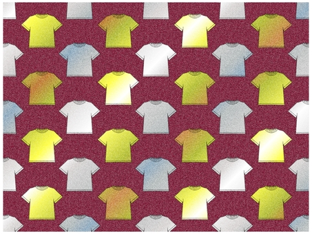 Tシャツの壁紙　えんじ色 tシャツ,壁紙,背景,ポストカード,柄,パターン,金色,銀色,えんじ色,赤のイラスト素材