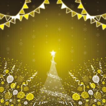 紙吹雪70 紙吹雪,リボン,風船,旗,クリスマス,クリスマスツリー,雪,星,結晶,冬のイラスト素材