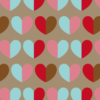 カラフルハートブロック 2月14日,2月,冬,バレンタインデー,イベント,ハート,模様,色彩,プレゼント,赤色のイラスト素材