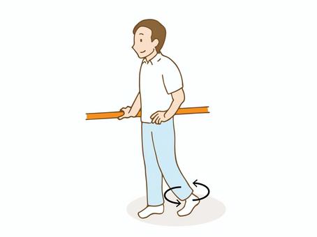 Illustration, training, rehabilitation, ankle, 
