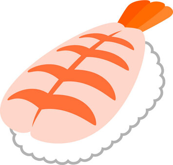 Shrimp sushi, shrimp, sushi, food, JPG, PNG and EPS