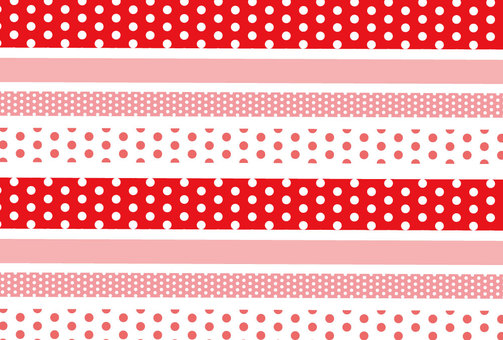 赤いストライプドット柄 ストライプ,ドット,水玉,壁紙,パターン,赤のイラスト素材