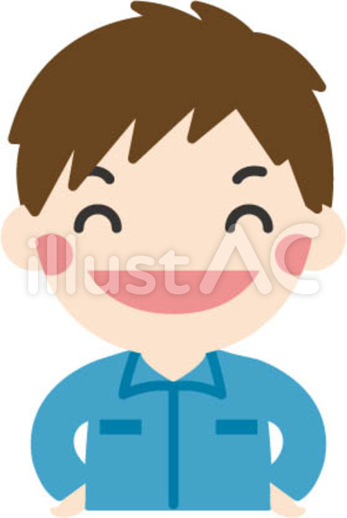 作業服の男性 男性,作業服,作業着のイラスト素材