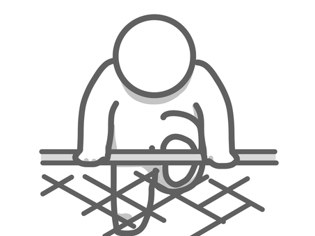 金網を乗り越えようとする人 金網,フェンス,柵,乗り越える,登る,よじ登る,侵入,不法侵入,泥棒,強盗のイラスト素材