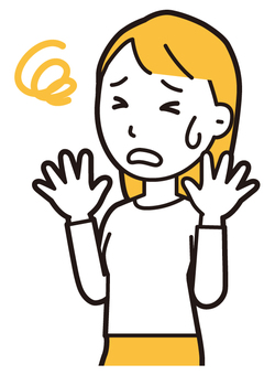  ロングヘア女性(黄)-517-バスト