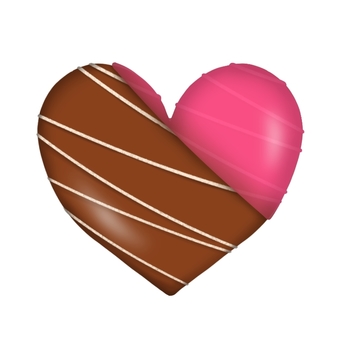 heart decoration chocolate, , JPG and PNG